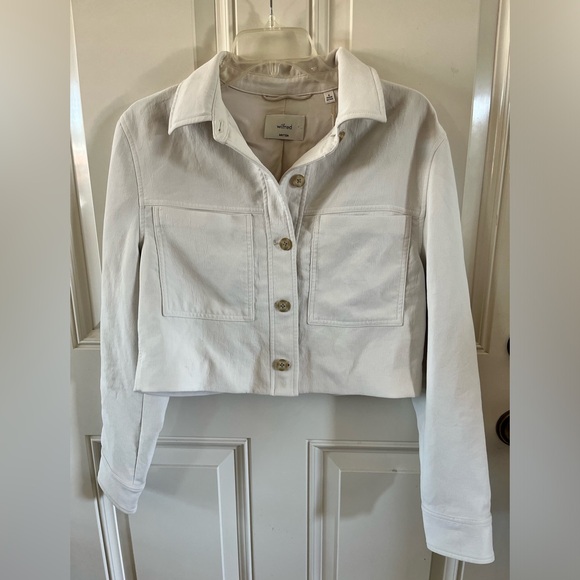 😎Aritzia Wilfred CruiseLinen Cropped Jacket - Picture 5 of 16